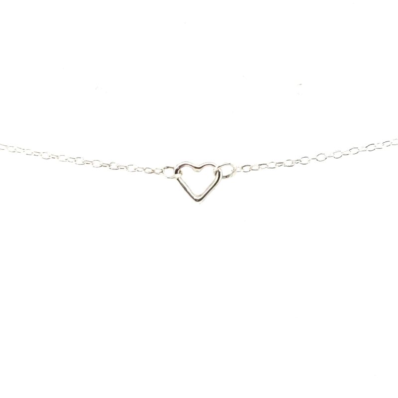 less is more, simple heart bracelet