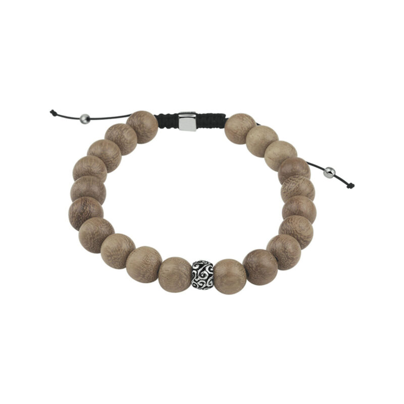 mannen armband, lichtbruin hout