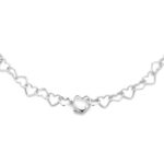 hartjes collier met hart sluiting